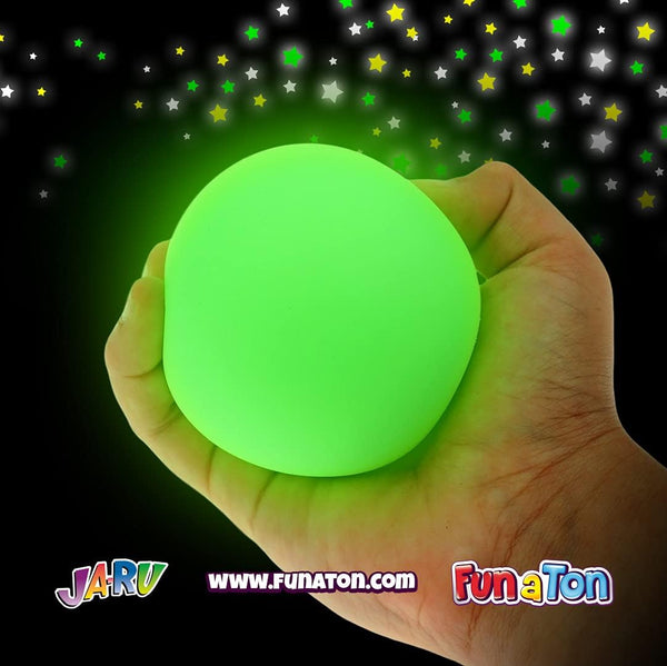 Glow-in-the-Dark Sticky Balls - 3 Pcs