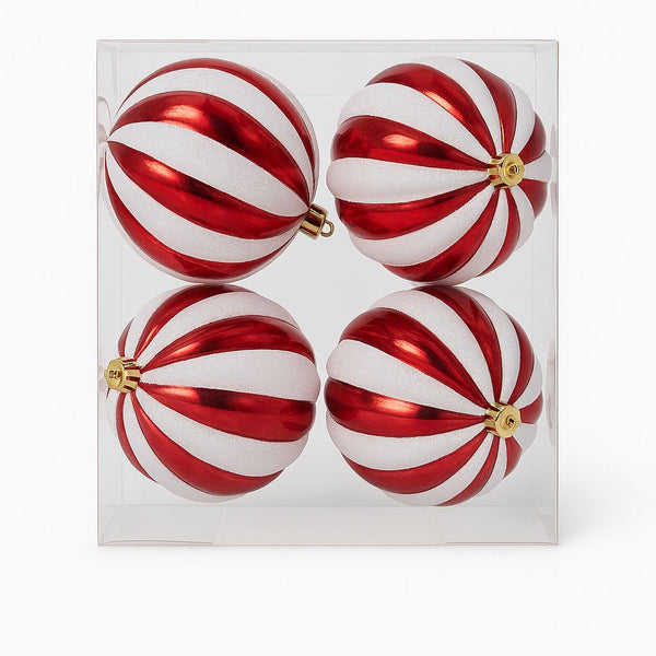 Christmas Balls Lollipop - 10 cm 4 per Pack
