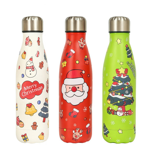 Double Walled Christmas Bottle - 500 ml