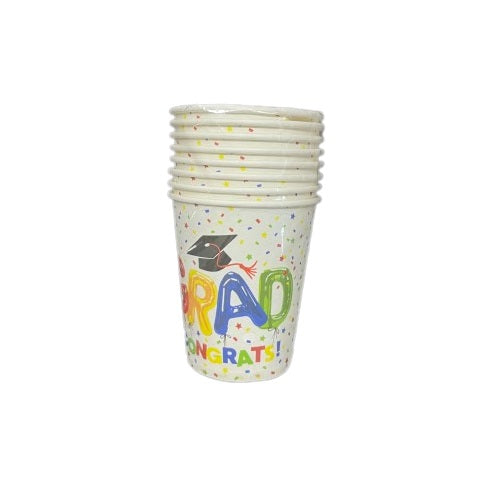 Graduation paper cup 8 pcs