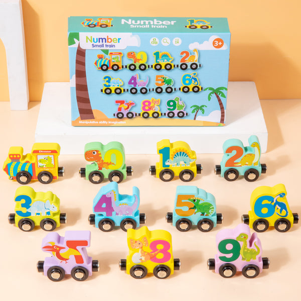 Number Wooden Train