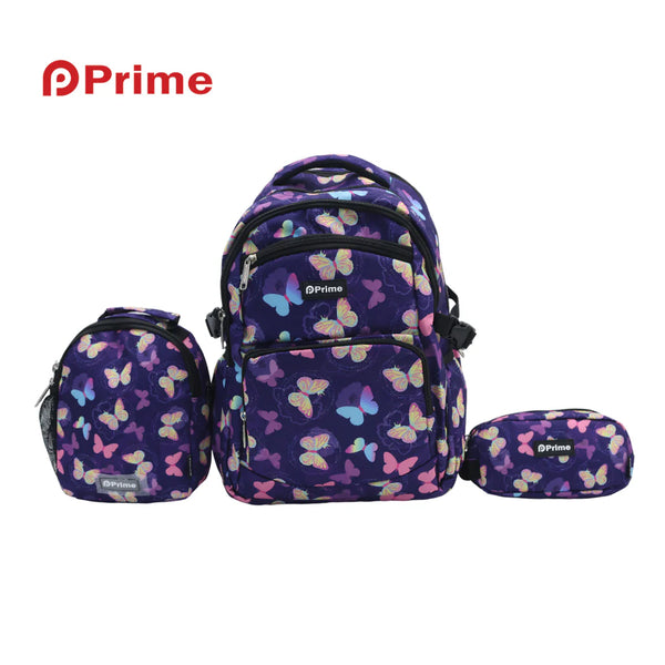 High-Quality Prime 3-Piece School Bag Set - 18 Inch