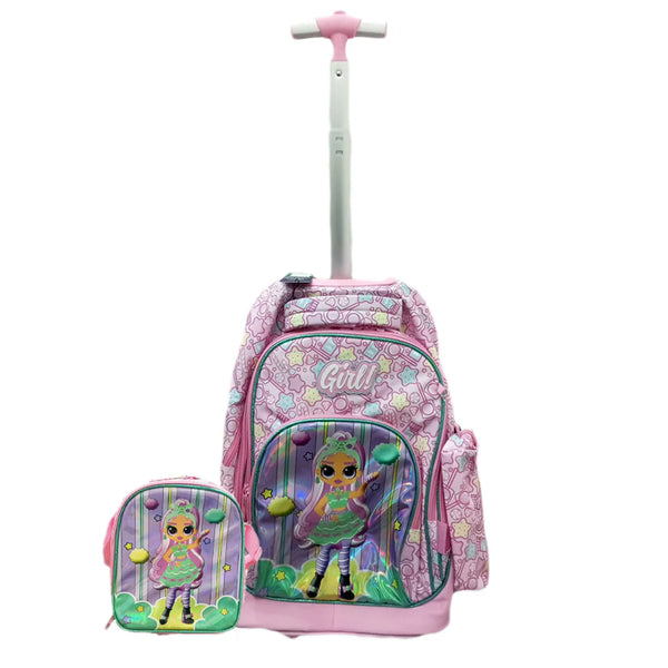 LOL Rolling Backpack Set – 3 Pcs Jasminestar