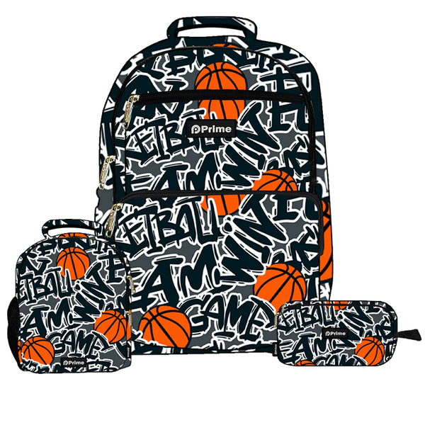 High-Quality Prime 3-Piece School Bag Set - 18 Inch
