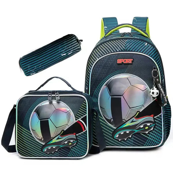 Football School Bag Set – 3 Pcs Jasminestar